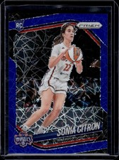 2025 Panini WNBA Prizm #122 Sonia Citron Rookie Blue Velocity RC