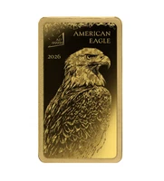 2026 Solomon Islands World's Purest Bullion II EAGLE 1/100 oz Gold Proof Bar