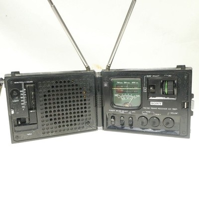 Sony ICF-7800 Newscaster 3-Band Radio FM MW SW Vintage Foldable Tested DDP Japan