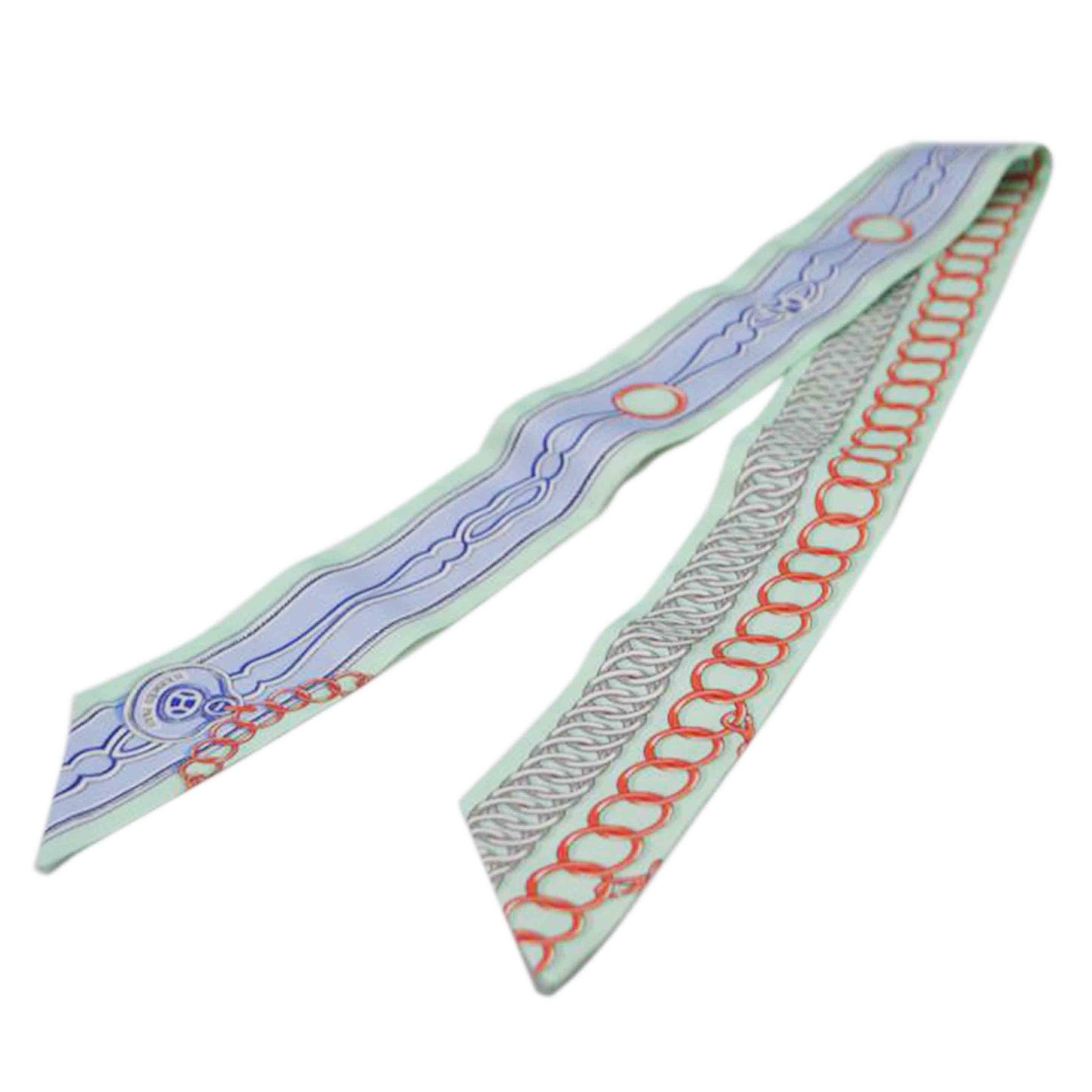 Hermes Mailon Twilly Scarf in Peppermint SA89 Pre-Owned