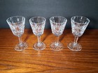 WATERFORD CRYSTAL "Lismore" Cordial Glasses 3.5" SET/4 Faceted IRELAND VINTAGE — photo 2
