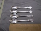 SET OF 4 Towle Sterling OLD MASTER (1942) DEMITASSE SPOONS-No Mono