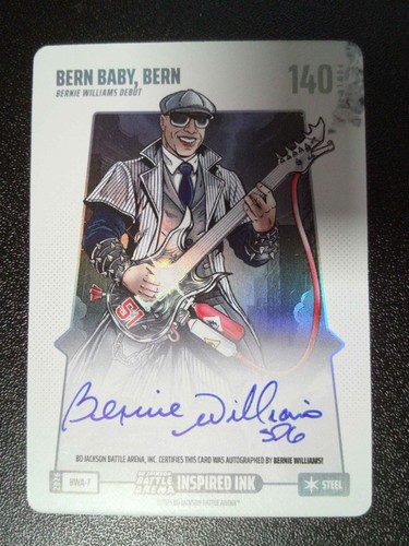 2026 Bo Jackson Battle Arena ~ Bern Baby Bern ~ #BWA-7 Bernie Williams Autograph