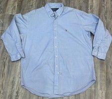Ralph Lauren Yarmouth 100 Cotton Pinpoint Oxford Button-Down Shirt Size 17-33