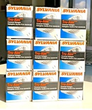 SYLVANIA 20MR16/SP10/C ESX 12V 20W Tru-Aim Covered Halogen Bulb Pack of 9 NEW