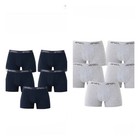 5er-10er Pack Herren Boxershorts Unterhosen Schwarz Grau Baumwolle K-44