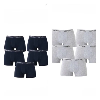 5er-10er Pack Herren Boxershorts Unterhosen Schwarz Grau Baumwolle K-68 - Bild 1 von 3