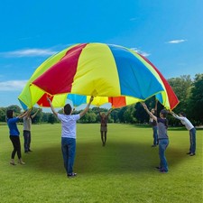 Parachute, Play Parachute 10ft 12ft 16ft with 12 Handles 20ft 24ft with 16 Ha...