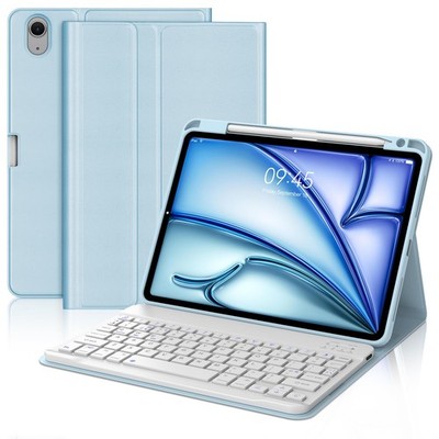 JADEMALL Tastatur Hülle für iPad Air 11 Zoll (M3 2025, M2 2024), UK Layout Wirele