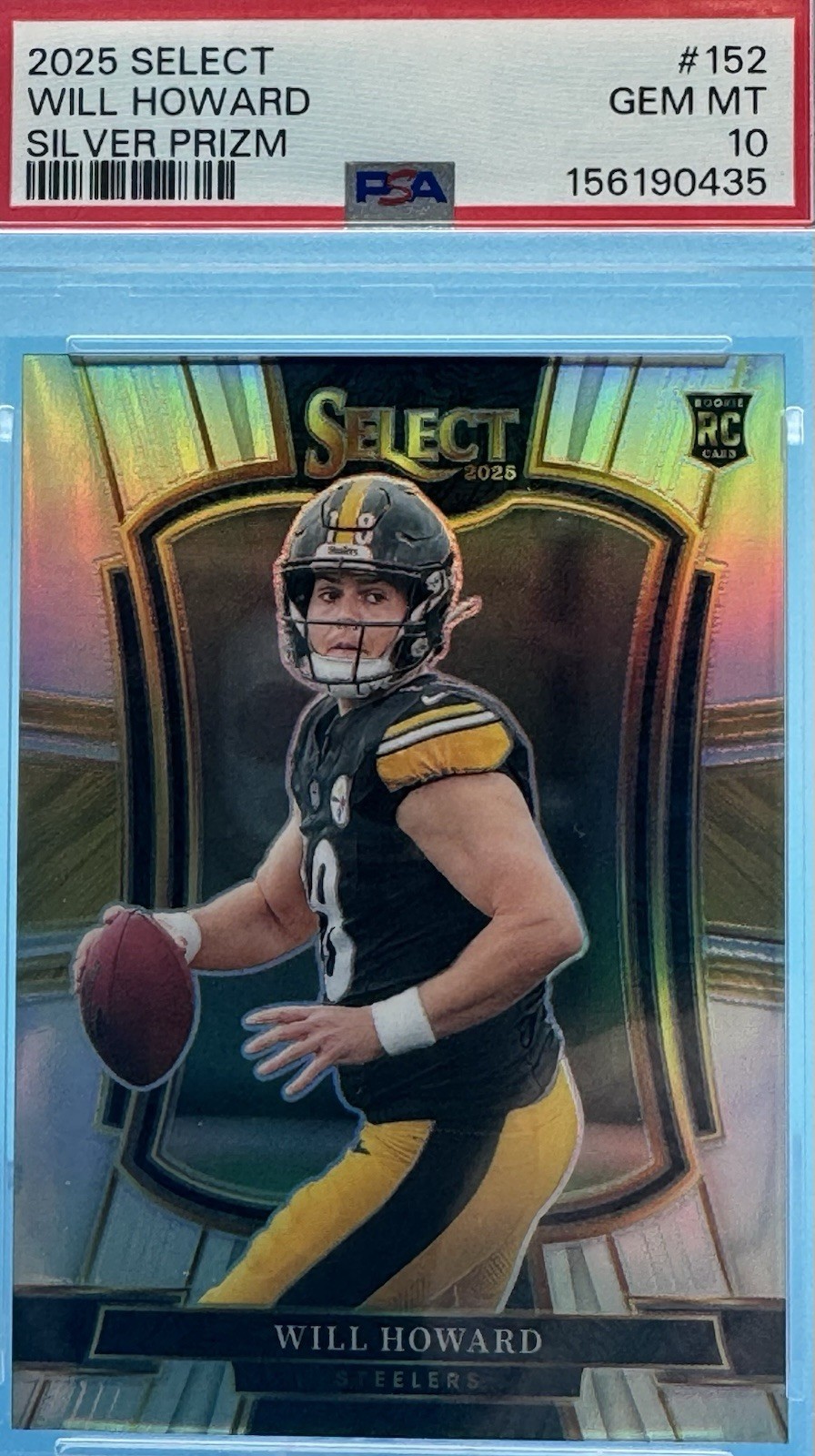 2025 Panini Prizm Will Howard Silver Prizm RC  #367 PSA 10