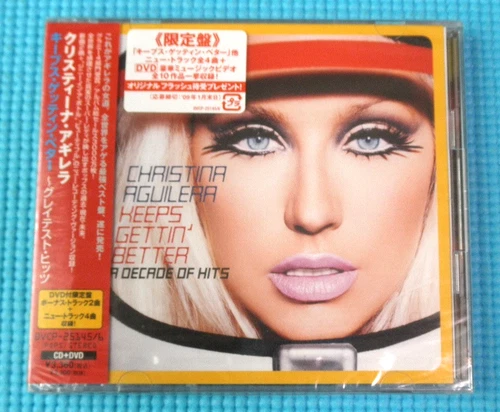 CHRISTINA AGUILERA CD+DVD Keeps Gettin' Better 2008 Japan OBI BVCP-25145~6 New