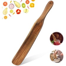 Wooden Spurtle Kitchen Utensil for Sourdough Starter Mixing Spreading Cooking