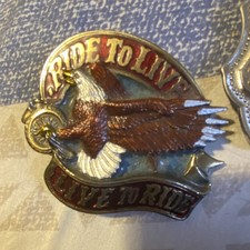 Harley-Davidson Ride To Live Live To Ride Eagle Belt Buckle Eagle Design Motto