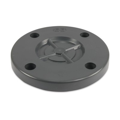 Mega Blindflansch PVC-U DIN-Flansch 10 - 16 bar Grau