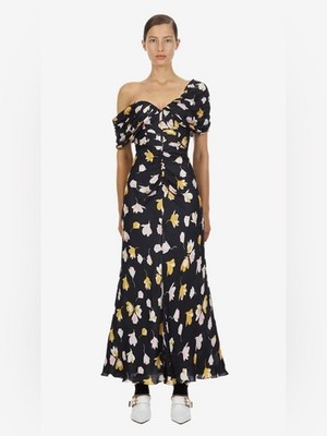 NWT Self-Portrait Off Shoulder Floral Midi Dress US 2