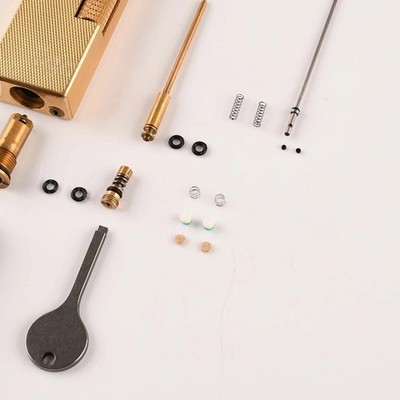 for Dunhill Rollagas Lighter Full Repair Set: 2 Kits, Springs, filler valve tool