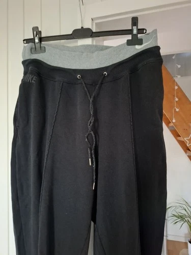Hochwertige Damen Jogginghose Joggers von Nike Gr L Im Shabby Look Schwarz
