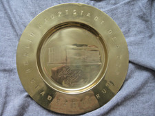 Original GDR Palace of the Republic Berlin Brass Wall Plate Honorary Gift 1970s