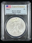 2014 $1 American Eagle PCGS MS69 1 oz Silver Coin FIRST STRIKE