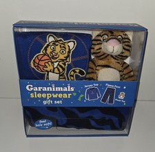 GARANIMALS  SLEEPWEAR PAJAMAS GIFT SET w/TOY 3T BOYS  TIGER BASKETBALL BLUE