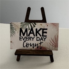 Small Brown Wooden Display Easel, Free Standi...