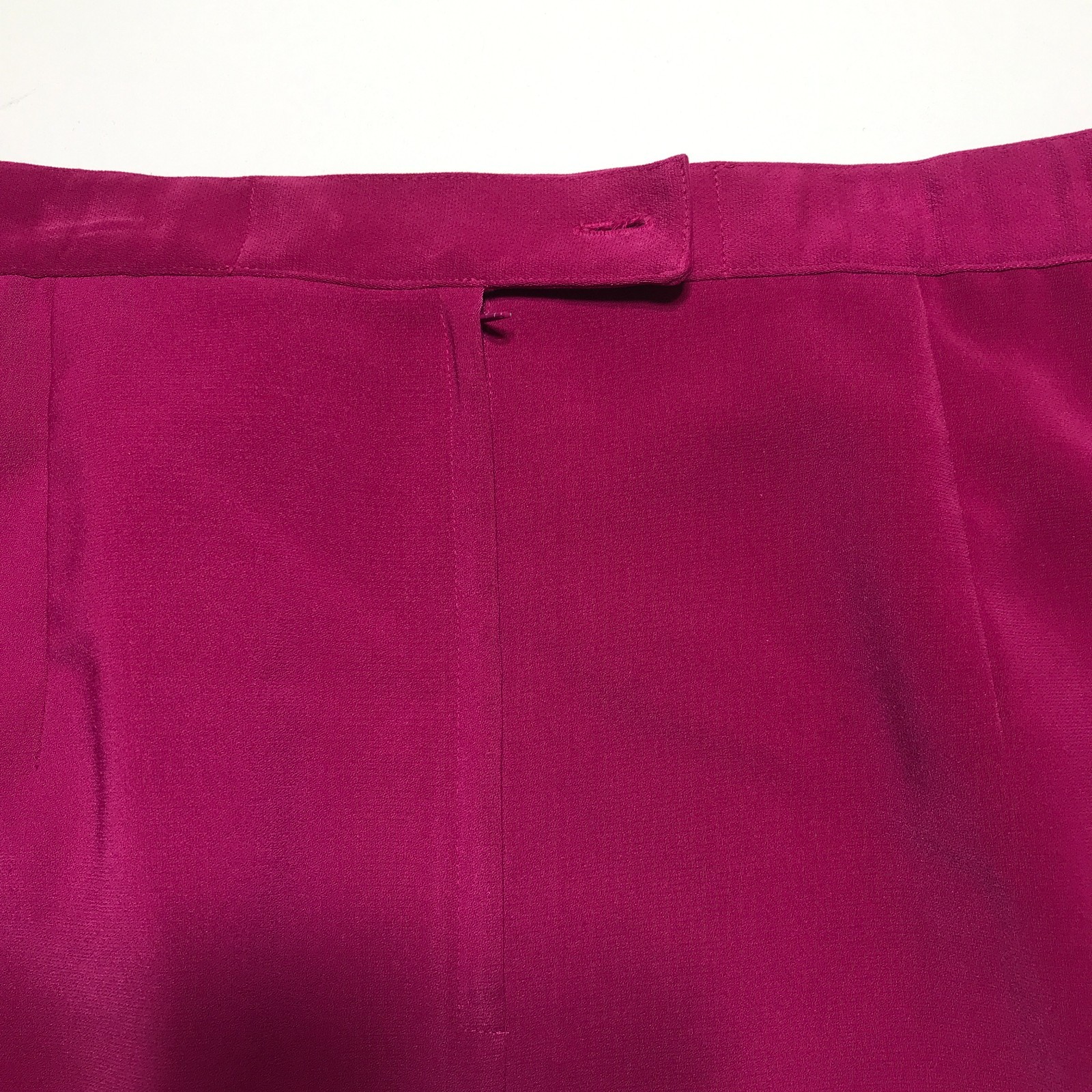 Le Suit Two Piece Womens 14W Purple Lined Blazer Jacket & Pencil Skirt *Stain*