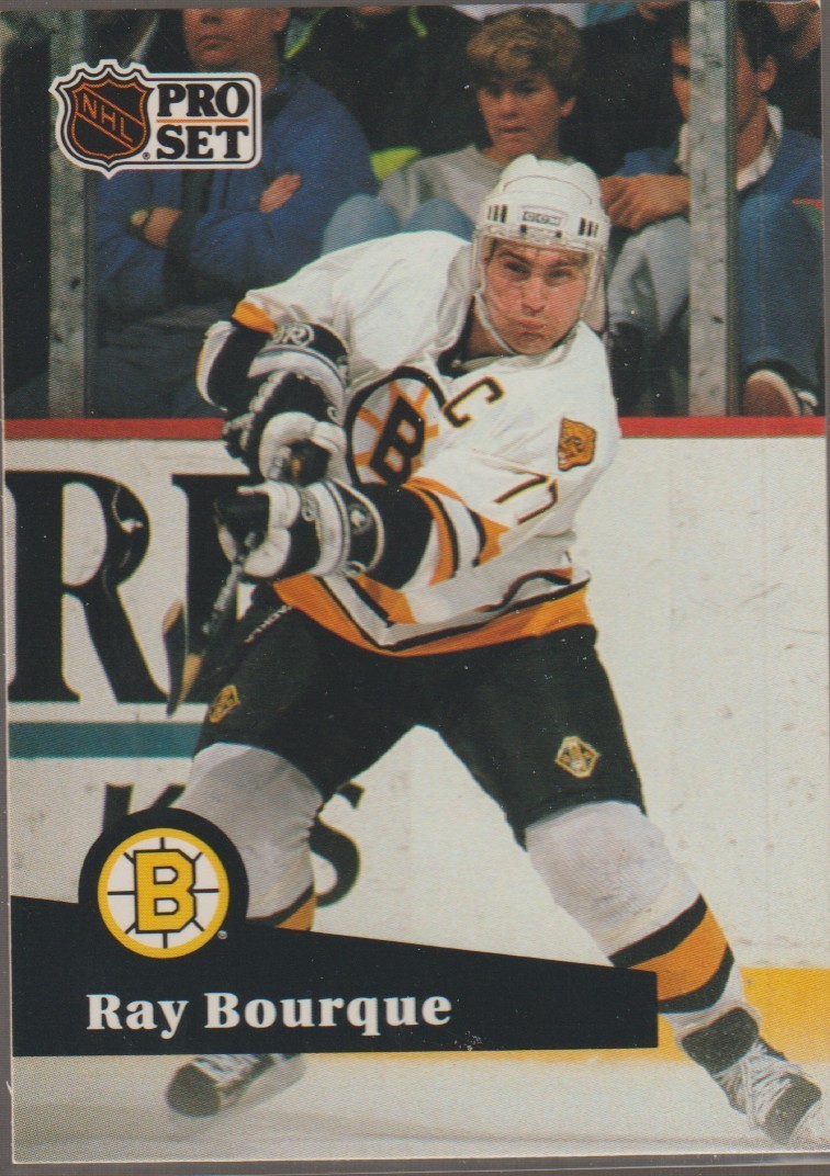 1991-92 Pro Set - Ray Bourque #9 Boston Bruins Hockey French