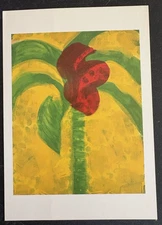 art postcard Belloc-Lowndes Flowering Palm carborundum etching HH unposted