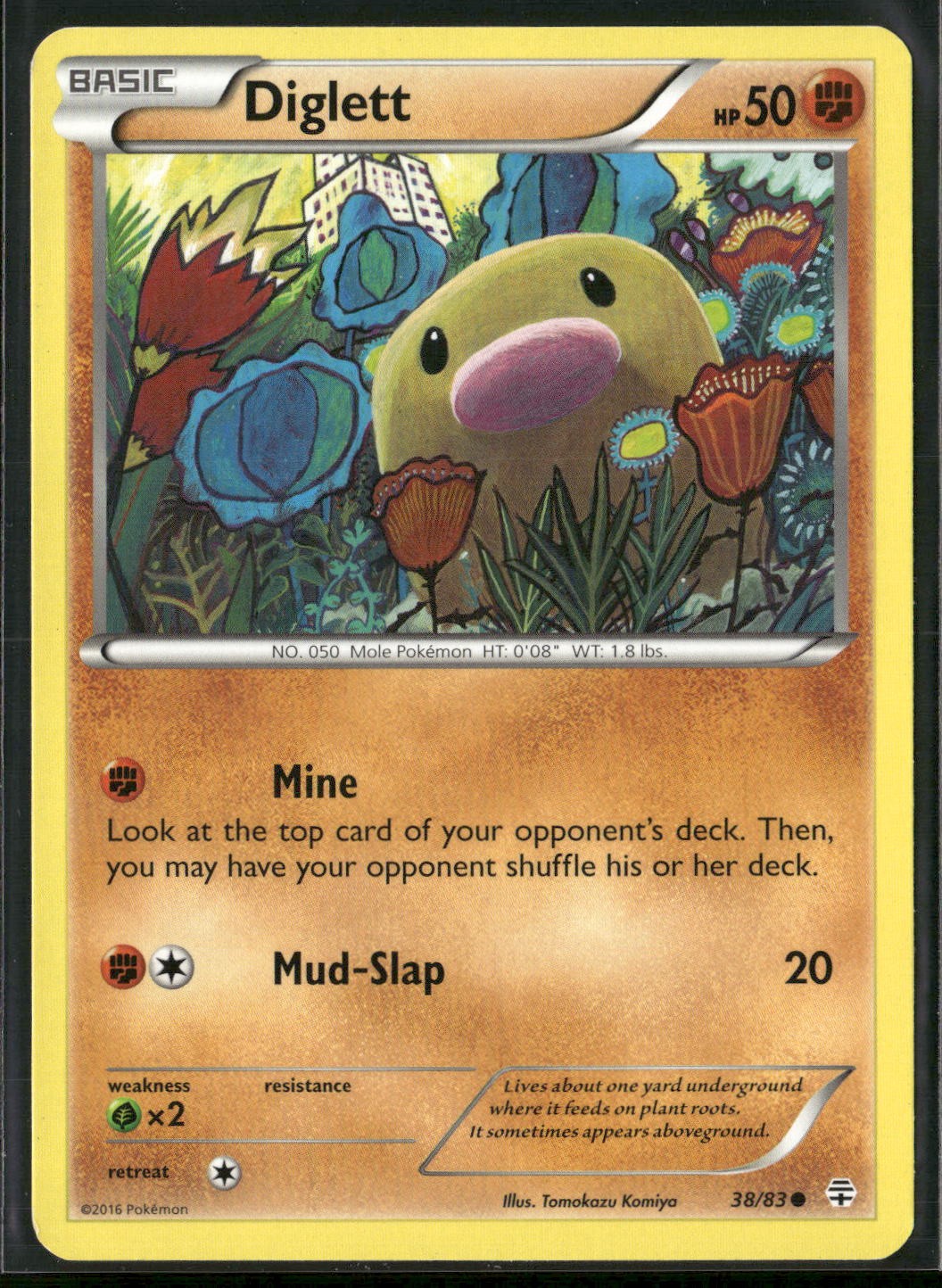 Diglett 38/83 Common Generations Pokemon Near Mint