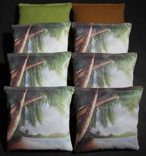 All Weather CUSTOM Beach Paradise Cornhole Bean Bags 8 ACA Reg Bags 31