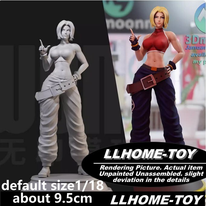 Game Character Blue Mary Resin 3D Print GK Kit Figure DIY Model toy gift Statue