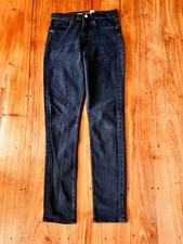 H&M Super Strech Jeans Gr 164 Skinny Fit in Schwarz mit verstellbarem B&uuml;ndchen