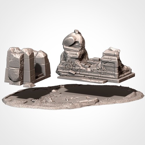 Txarli Tabletop Scenery Egyptian Terrain Wargames 3D Printed 15MM/20MM/28MM/32MM - Picture 24 of 32