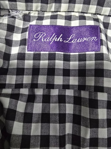RALPH LAUREN PURPLE LABEL ITALIAN PLAID COTTON SHIRT XL - Picture 5 of 8