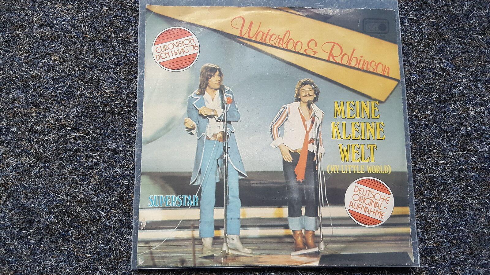 7"" Single Vinyl Waterloo & Robinson - Meine kleine Wetl SUNG IN GERMAN/ EUROVISI