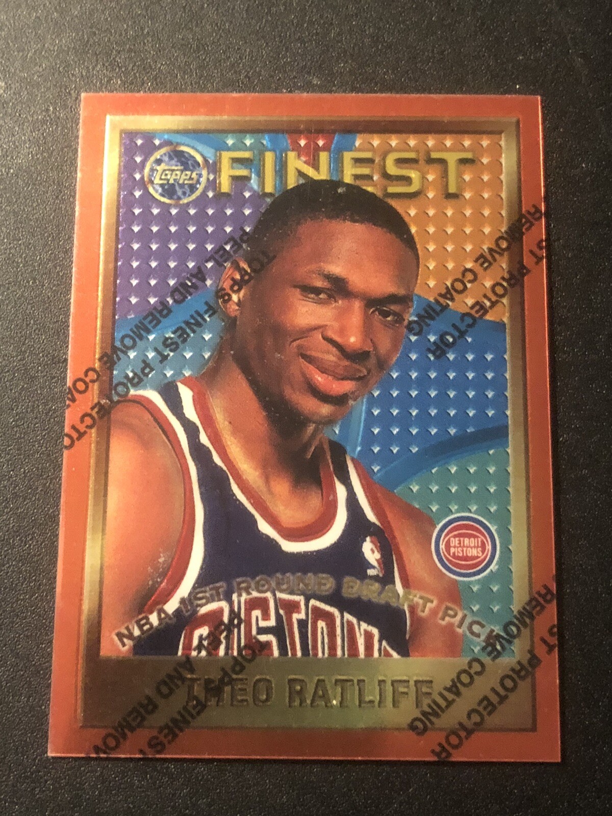 1995-96 Topps Finest Theo Ratliff #128 Rookie RC