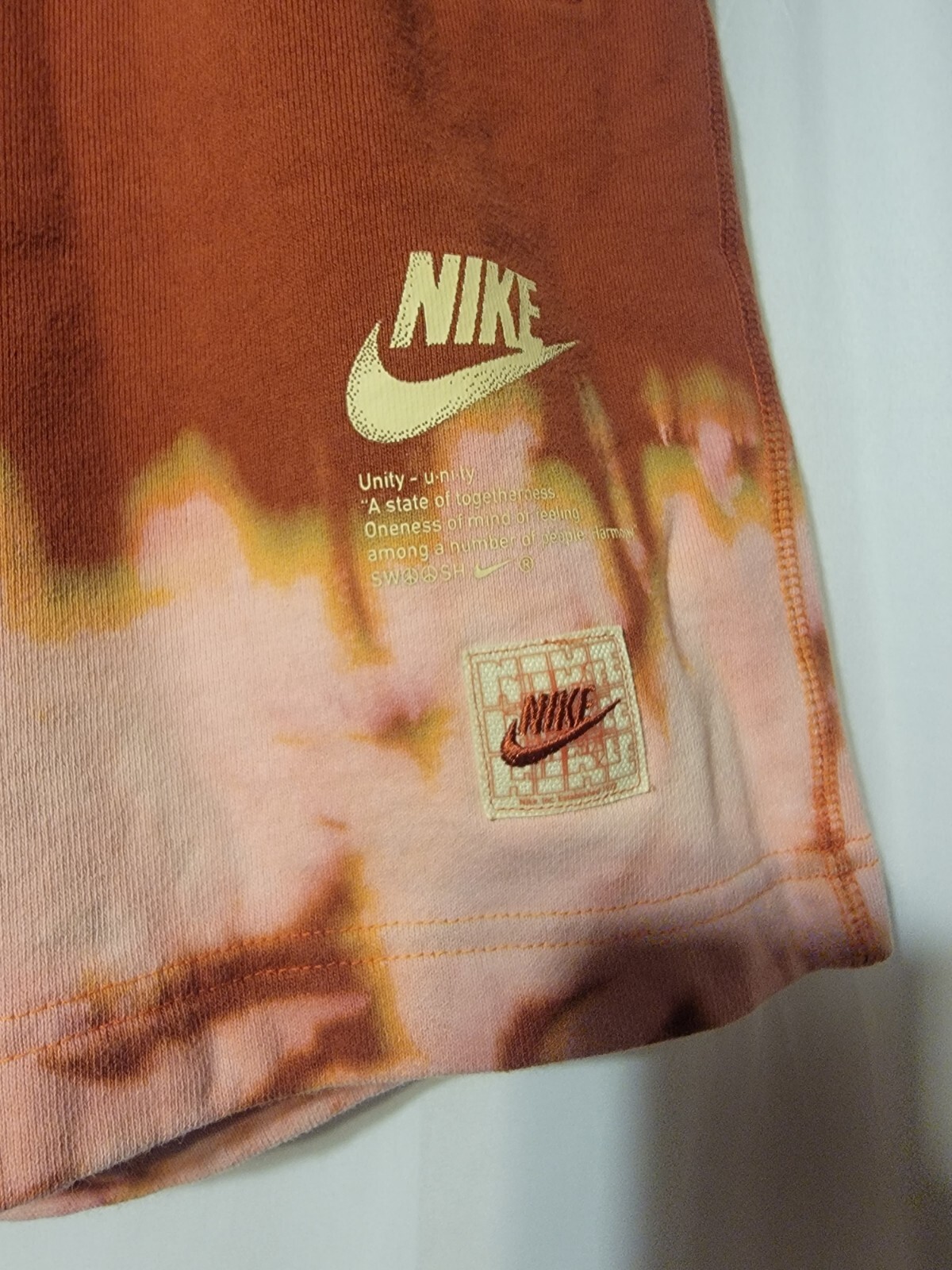 Nike Sportswear French Terry Peace Shorts Black DJ5308-852 Mens Size Small thumbnail 2