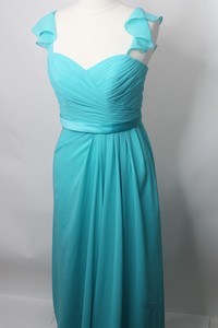 Sorella-Vita-Bridesmaid-Formal-Gown-Womens-Sz-12-Aqua-Long-Dress-Style-8446-NWT