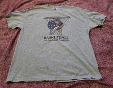 Basketball American Tradition T-shirt mens XL Sports Made In USA AAA VINTAGE Y2K