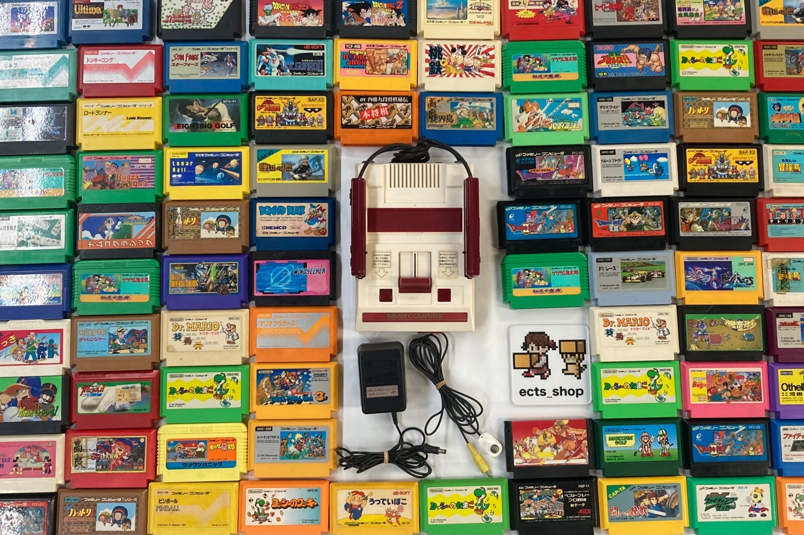 Famicom Console random software SET 10 20 30 Nintendo Main unit ...