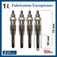 4 -Kerze VorwäRmung FüR Fiat Punto Scudo Talento Ulysse 1.9 D 1.7 D 1.9 Td