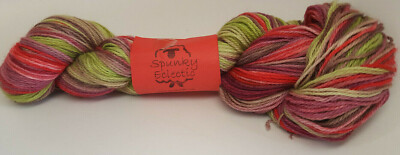Mèche à Filer Peignée Superwash Corriedale Teinte à La Main - Spunky Eclectic (4 Oz, Multicolore)