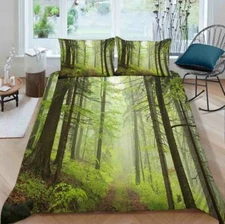 Forest Clarity Fog 3D Printing Duvet Quilt Doona Covers Pillow Case Bedding Sets