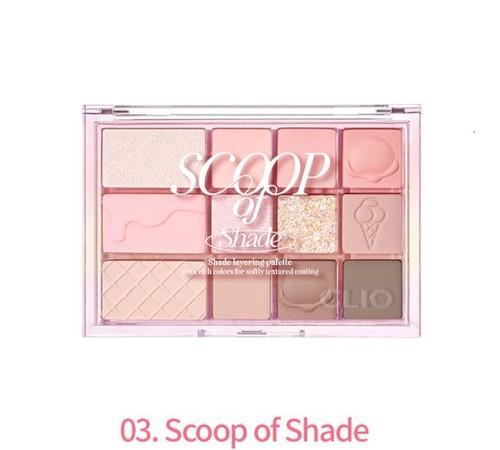 CLIO Shade&Shadow Palette 1.4gx3ea,0.6gx9ea Soft depth, Scoop of shade - Picture 8 of 11
