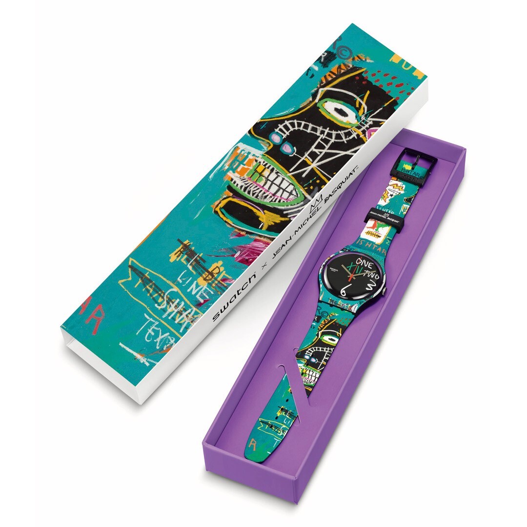 SWATCH × BASQUIAT Ishtar Wristwatch Jean-Michel Basquia SUOZ356