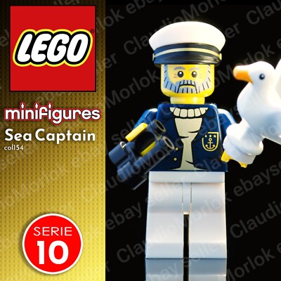   Lego Sea Captain Minifiguren col154 Serie 10 71001 Seekapitän col10-10