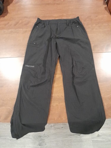 Marmot softshell pants - Black - men's size Medium Short