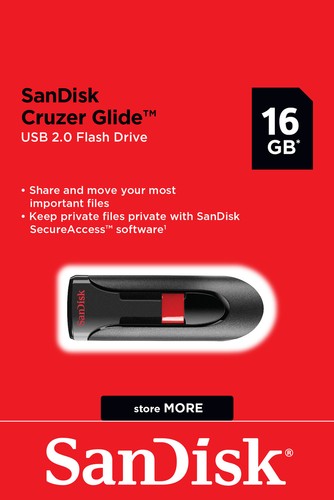 SanDisk Cruzer Glide 128GB 64GB 32GB USB 2.0 Flash Drives Memory Stick CZ60 AU - Afbeelding 4 van 12