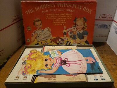 THE BOBBSEY TWINS PLAY BOX    NEW UNUSED/ UNCUT. PLUS BALLET PAPER DOLL UNCUT