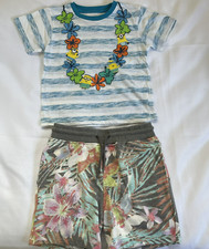 Bundle Set 2 / Despicable Me Minions Hawaiian Hula Lei Shorts T-shirt Size 5